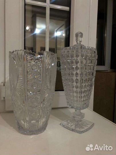Вазы bohemia хрусталь Чехословакия