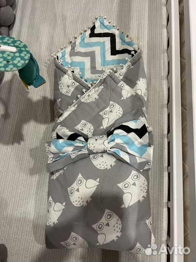 Косичка бортик и конверт одеяло