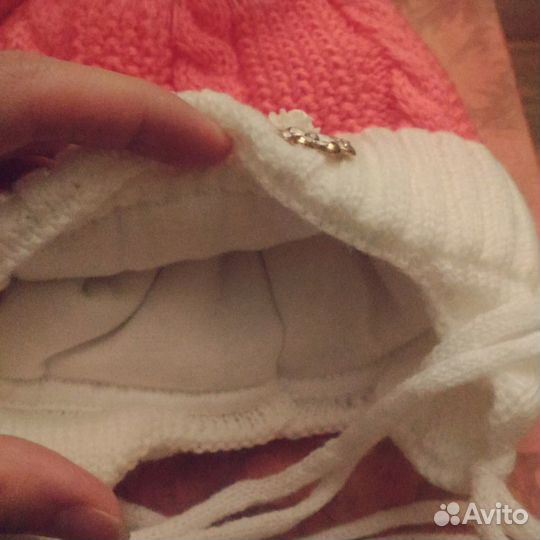 Детская шапка зимняя Новая для новорожденной
