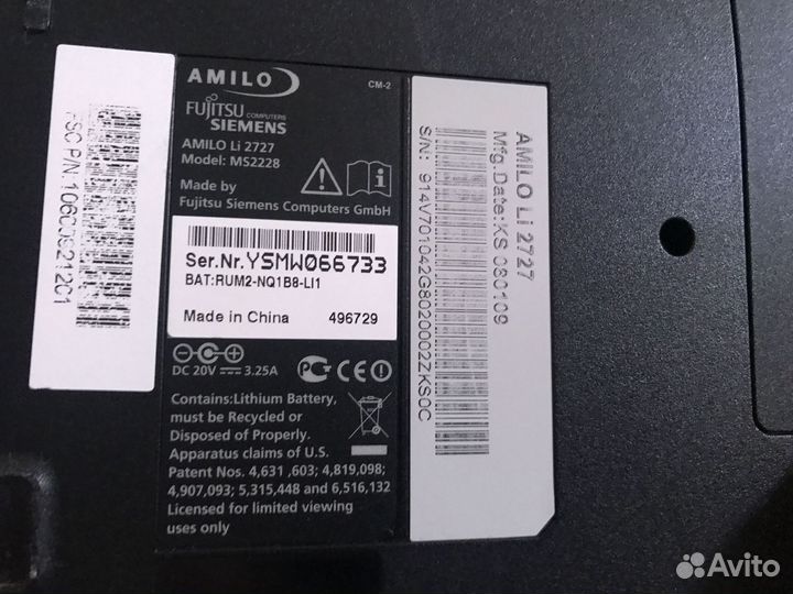 Ноутбук Fujitsu Siemens