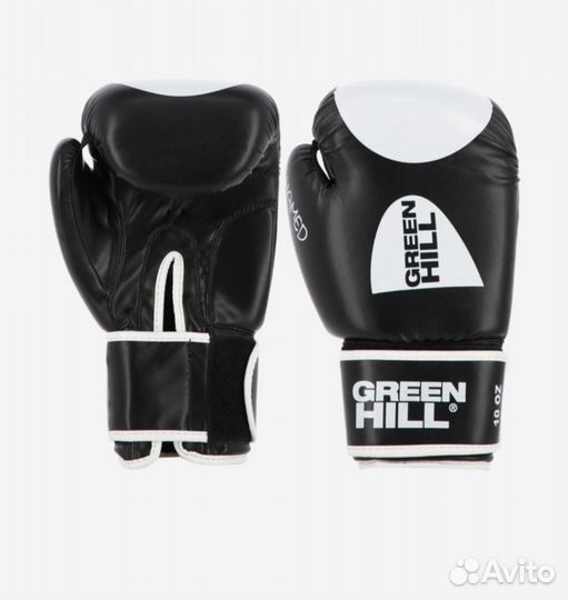 Боксерские перчатки 10 oz green hill новые. В уп