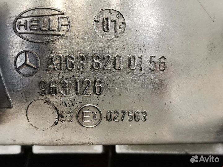 Стоп-сигнал Mercedes-Benz M-Класс W163 рест. 2002