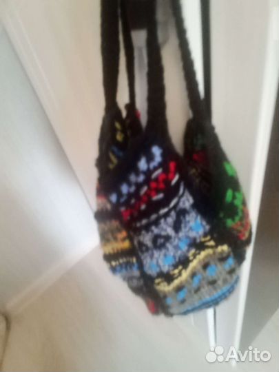 Cумка, ручная работа связана на спицах