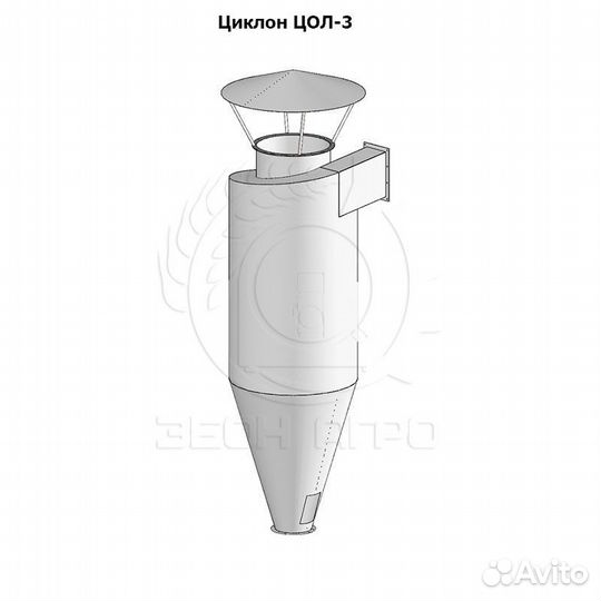 Циклон осадитель. Циклон цол