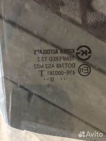 Стекло заднее левое hyundai solaris 1 хэтчбек