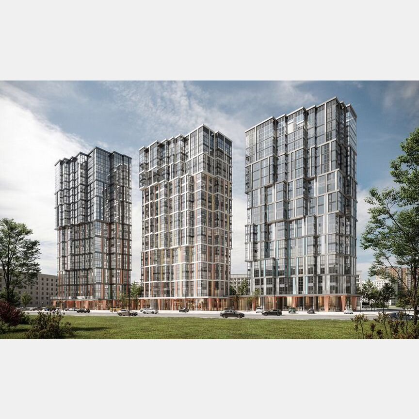 1-к. квартира, 43,4 м², 2/19 эт.