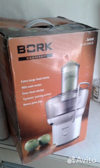 Соковыжималка bork ju cup 22090 si