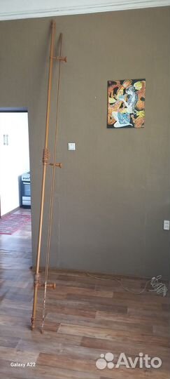 Карниз потолочный двухрядный 3,1 м вишня