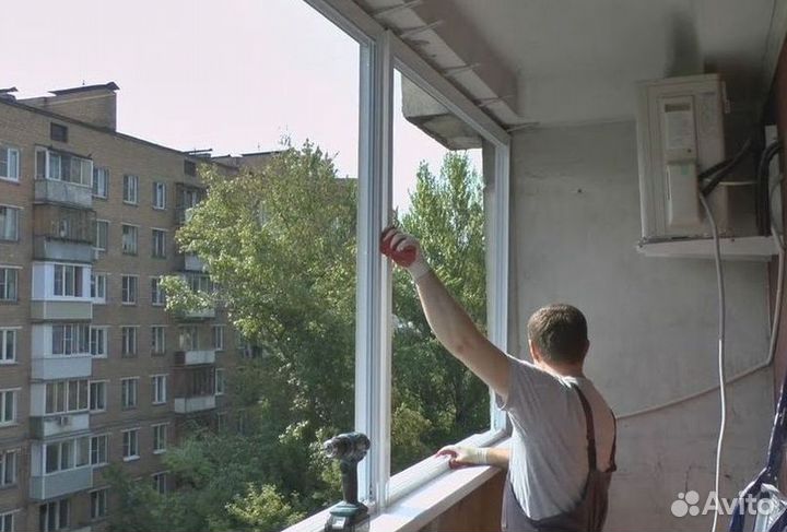 Остекление окон и балконов пвх