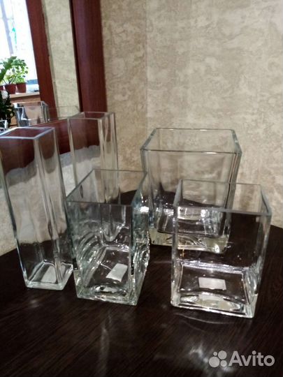 Ваза толстое стекло IKEA