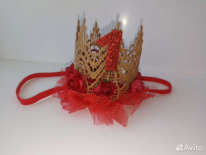 Пинетки и повязка на годик