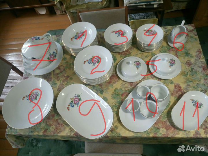 Набор столовой посуды Kahla GDR