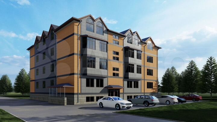 3-к. квартира, 126 м², 2/4 эт.