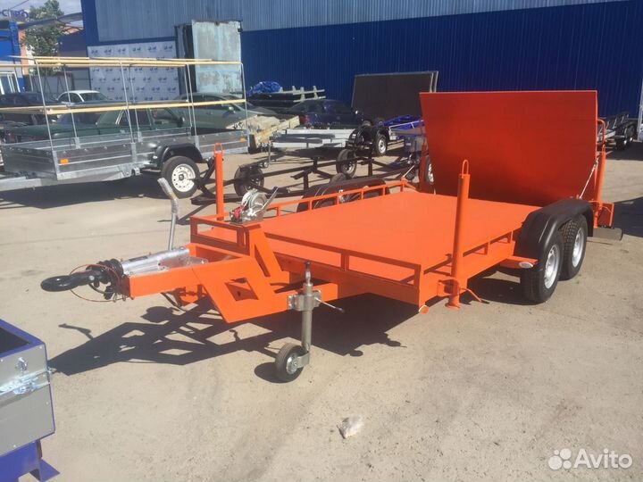 Прицеп платформа для спецтехники