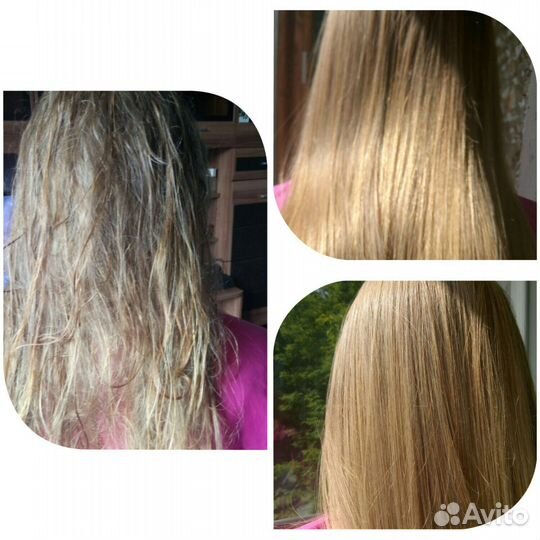 Наращивание волос Кератиновое выпрямление Наноплас