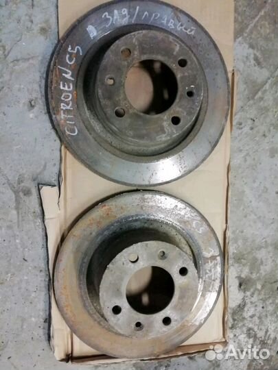 Диски тормозные на Ситроен С5