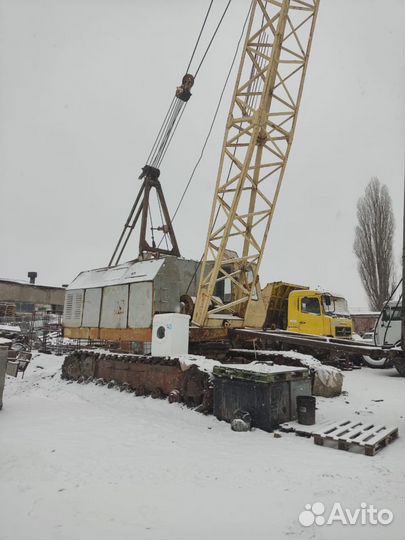 Сваебоная установка, кран мкг-25бр, копер