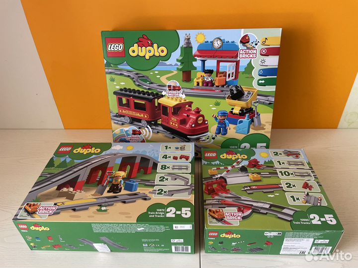 Lego duplo поезд 10874