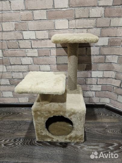 Когтеточка домик для кошки бу