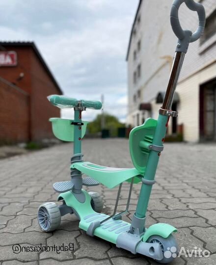 Самокат детский shooter CST-103 5-в-1 Green