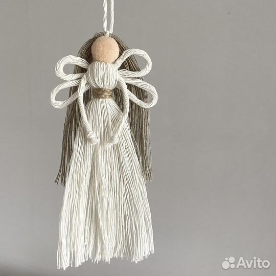 Ангел подарочный, елочная игрушка кукла