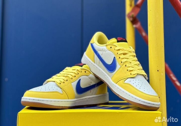 Travis Scott X Air Jordan 1 Low og Canary