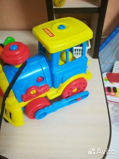 Паровоз и самолетик конструкторы Полесье