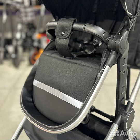 Модульная коляска Luxmom 780, 3в1, черная