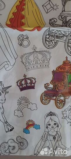 Гигантская напольная раскраска 2,51,1 метр