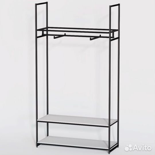 Стеллаж для одежды в стиле Лофт A22120-06-чб