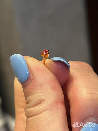 Первые позолоченные серьги для девочки