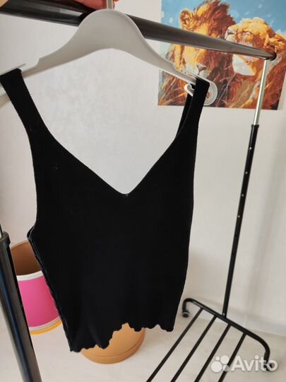 Вязаная майка