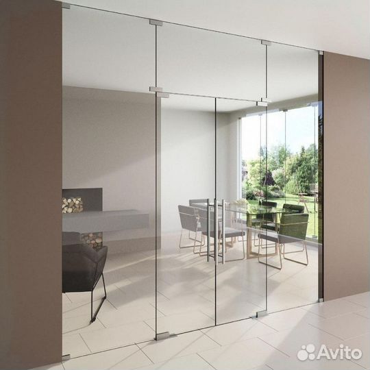 Стеклянная дверь