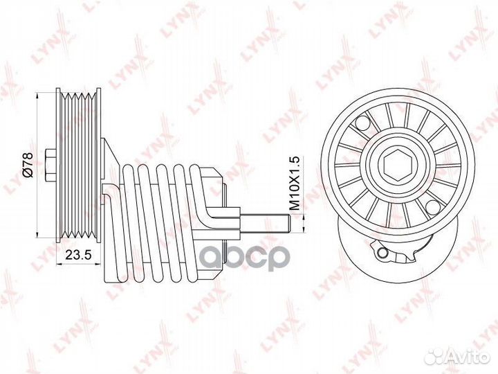 Натяжитель приводного ремня PT-3164 lynxauto