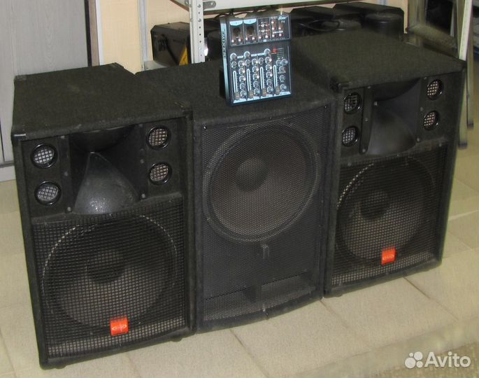 Колонки активные Сабвуфер 1500W EVM D15