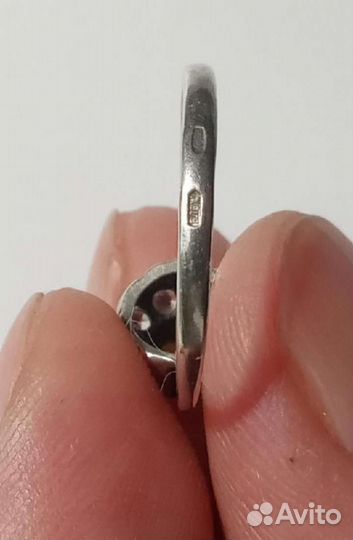 Серебряное кольцо, брошь