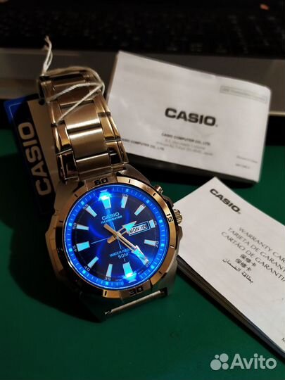 Сasio-Super- ILLuminator MTP-E203D-2A в упаковке