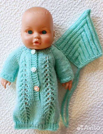 Вязаная одежда для пупса 32 см