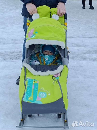 Детские санки коляска