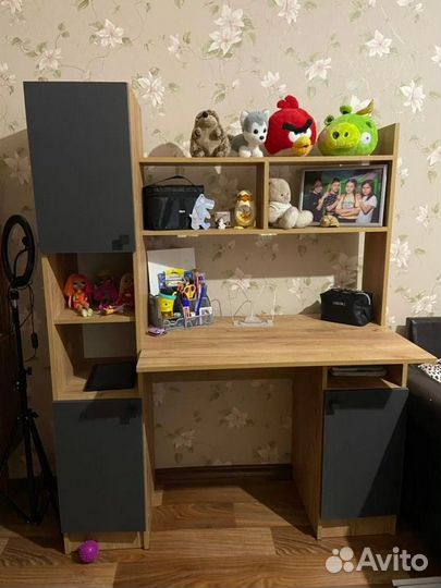 Компьтерный стол пкс-6 Дуб Крафт золотой/Антрацит