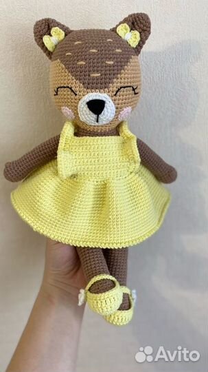 Олененок вязанный