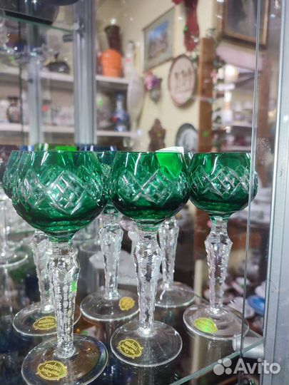 Фужер цветной хрусталь Германия