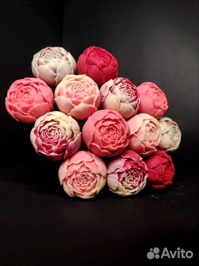 Пионы из Бельгийского Шоколада - 13 шт в Букете