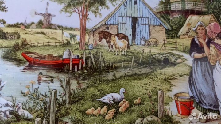 Голландские картины плитка кафельная и дерево