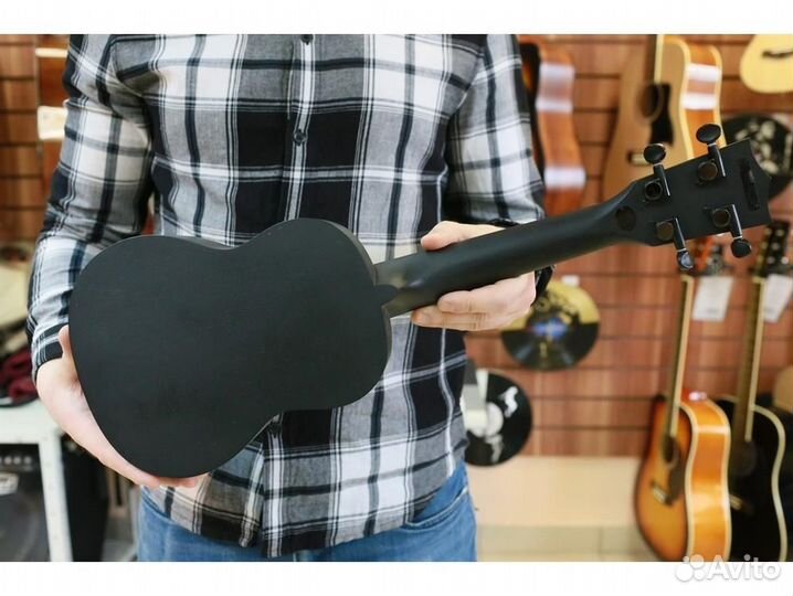 Flight NUS310 blackbird с чехлом укулеле сопрано