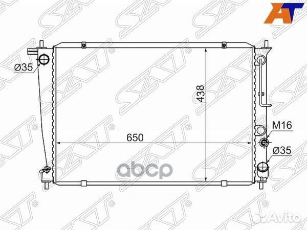Радиатор Hyundai H1 97-07 / Starex 97-07 HY0013