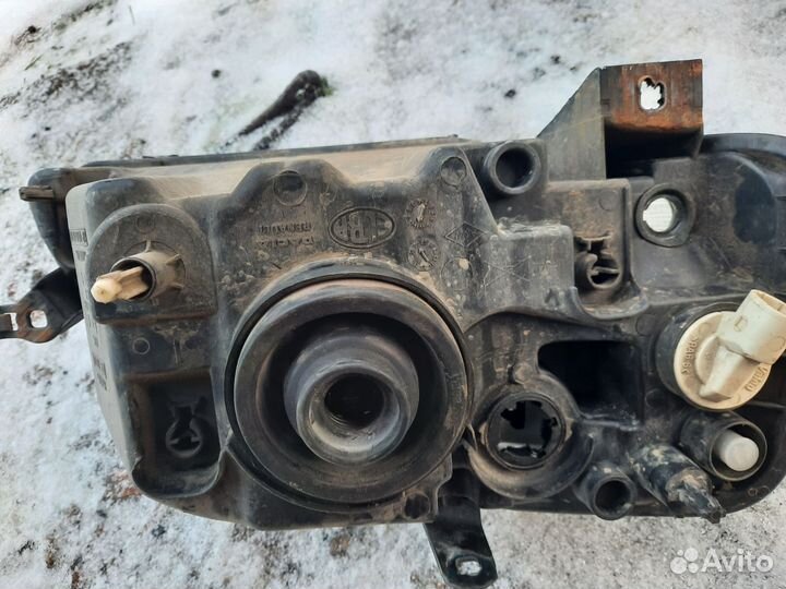 Блок фара левая Рено Логан 1 дорестайлинг