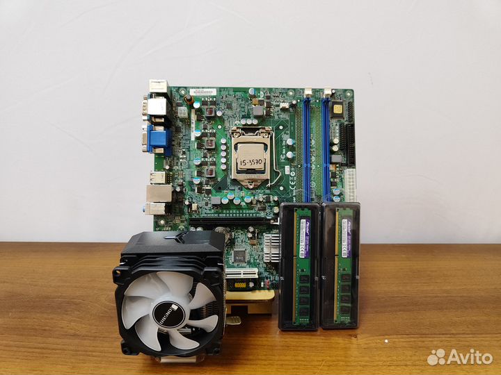 Материнская плата 1155+i5-3570+16Gb+Кулер