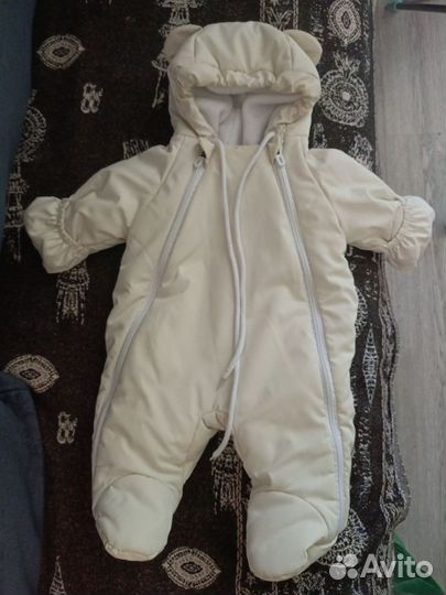 Комбинезон с конвертом на зиму в коляску на овчине