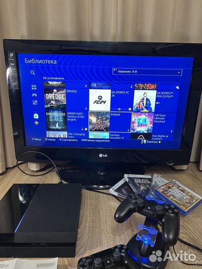 Sony PS4 FAT 500 GB + топовые игры + PS Plus